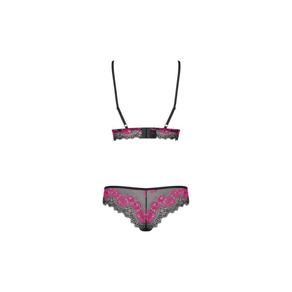 Tulia Ensemble 2 pcs - Noir et Fuchsia